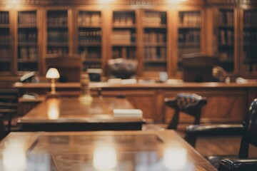 Blurred law office background