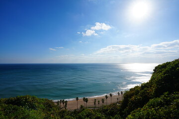 Obraz premium fine seaside walkway and sea view