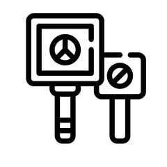 protest line icon