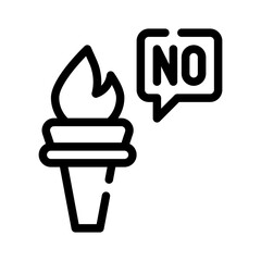 protest line icon
