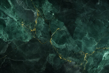 Obraz premium Processed collage of luxurious dark green glossy marble texture. Background for banner