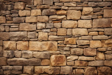 Obraz premium Processed collage of old medieval stone wall texture in daylight. Background for banner