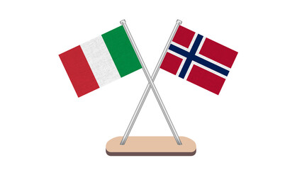 Norway Italy Flag
