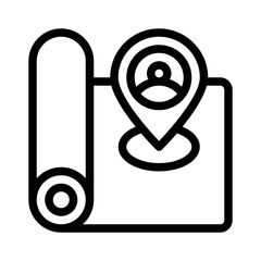 map line icon