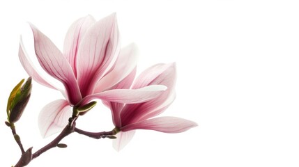 Pink Magnolia Flower Blooming