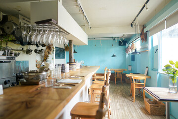 restaurant, kitchen, cafe, dining, interior, 