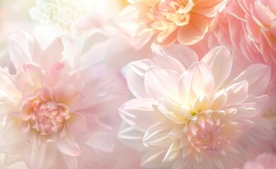 primer plano de flor. tonos rosas suaves