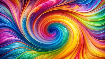 Pattern Featuring Colorful Swirl Strokes with Fluid Motion and Vibrant Hues, Perfect for Fabric Designs, Wallpapers, and Digital Backdrops