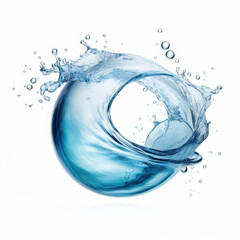 Dynamic Splash of Water Forming a Perfect Sphere Suspended in Mid-Air