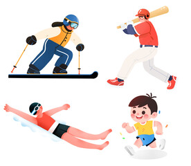 Fototapeta premium baseball player vector