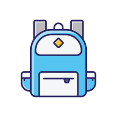 Backpack vector icon