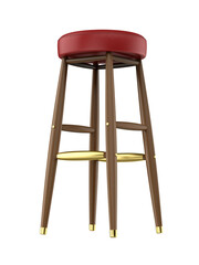 Tall bar stool on transparent background
