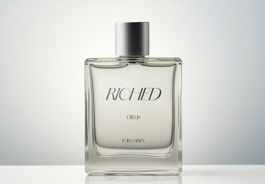 Product Packaging Perfume Bottle Mockup With Generative AI