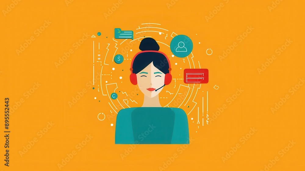 Poster language exercises from virtual agent, user interaction
