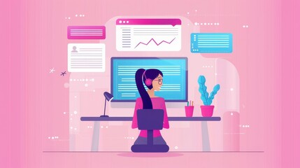 Language assessment with AI analysis, user receiving feedback