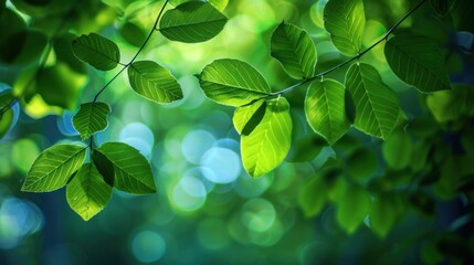 Green Leaves and Bokeh