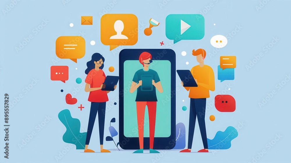 Poster language learning exercises, tablet interface