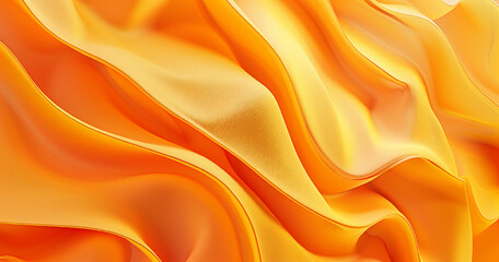 Fototapeta premium Abstract orange background with soft waves and light lines for an elegant design