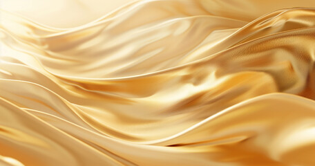Abstract gold background with soft waves and light lines for an elegant design