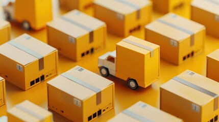 Comprehensive logistics management for seamless product movement, banner, with copy space