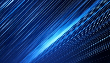 ビジネス背景素材　スピード感のある青い光のライン