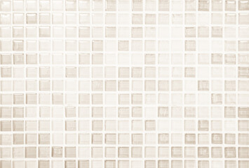 White and Cream ceramic tile wall texture and seamless background. High resolution photo.