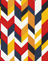 Obraz premium Bright Chevron Pattern in Geometric Vector