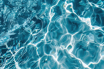 Blue Water Ripples Top View