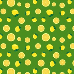 seamless pattern with lemons