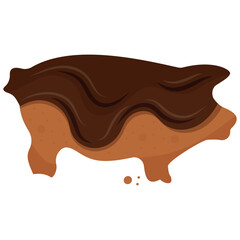 gingerbread cookies in the shape of farm animals, namely piglets covered in dark chocolate and cookie crumbs, for chocolate day