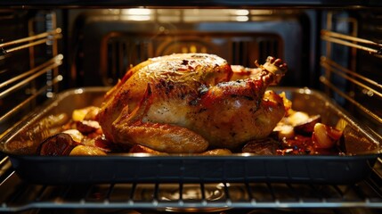 Fototapeta premium Roasted Chicken with Potatoes