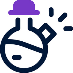 flask icon. vector dual tone icon for your website, mobile, presentation, and logo design.