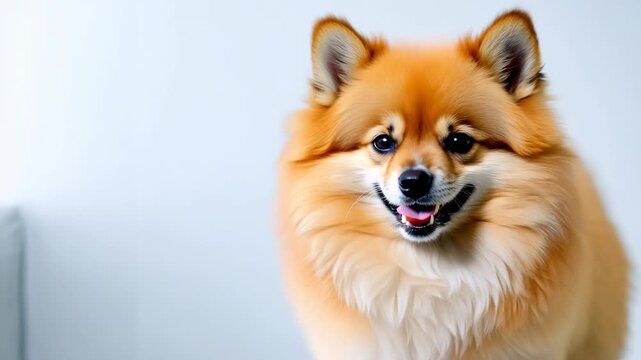 Smiling Pomeranian Dog Portrait