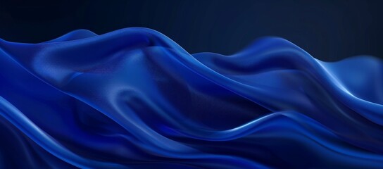 Obraz premium Abstract Blue Silk Drapery