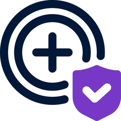 medical insurance icon. vector dual tone icon for your website, mobile, presentation, and logo design.