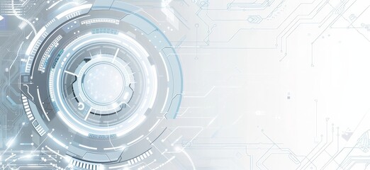 Obraz premium Abstract Futuristic Technology Background