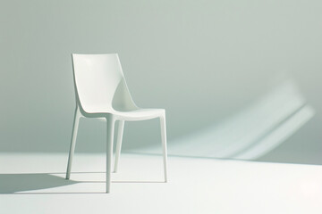 a white chair in a room