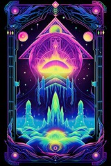 Neon Glitter Sample - Vibrant Neon Color Palette with Dazzling Glitter Card Designs Featuring Glossy Finishes, Shimmering Effects, and Flashy Neon Aesthetic for Eye-Catching Visual Appeal