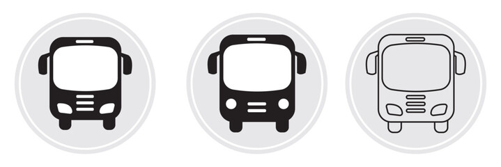 Bus icon vector illustration. bus sign and symbol. transport symbol