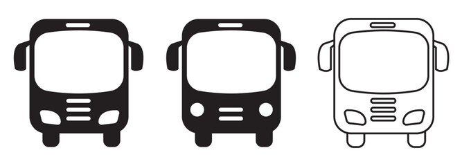 Obraz premium Bus icon vector illustration. bus sign and symbol. transport symbol