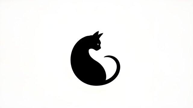 Gatto nero silouhette