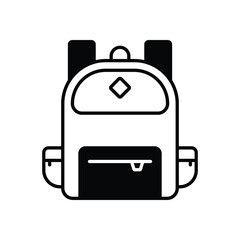 Backpack vector icon