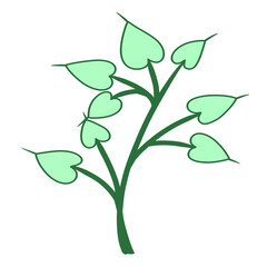 Green leaves illustration