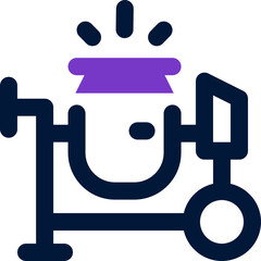 concrete mixer icon. vector dual tone icon for your website, mobile, presentation, and logo design.
