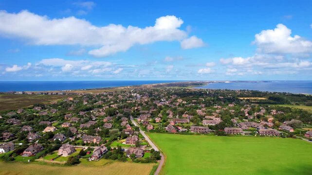 Island of Sylt - Kampen - landing aerial photograph on the outskirts of the town