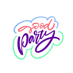 Colorful Handwritten Design for a Vibrant and Youthful Party Invitation, Event, or Celebration