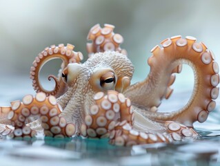 Obraz premium Octopus underwater