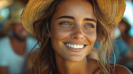 Hyper-realistic candid shot of friends laughing, genuine expressions, natural lighting, 