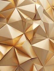 Fototapeta premium Gold triangle wall