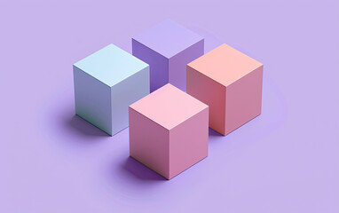 3d cube background. Created with Ai